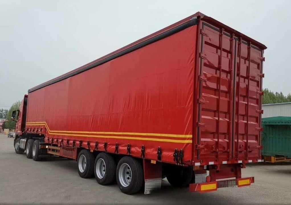 Curtain Side Truck Semi Trailer Sliding Curtain Container Box Truck ...